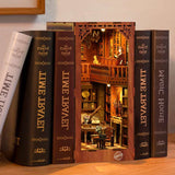 Memories Music Bookshop completed DIY book nook with warm LED lighting