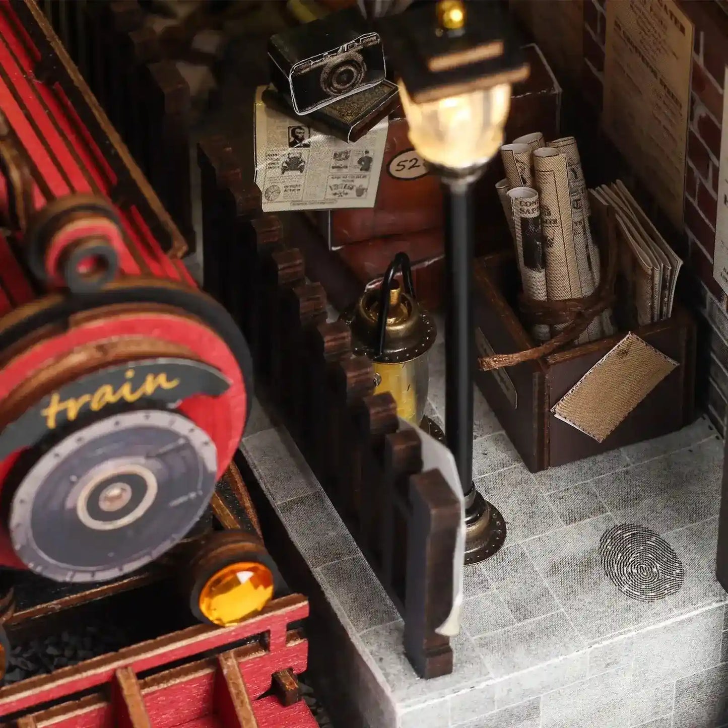 Vintage Railway Station DIY Book Nook Kit