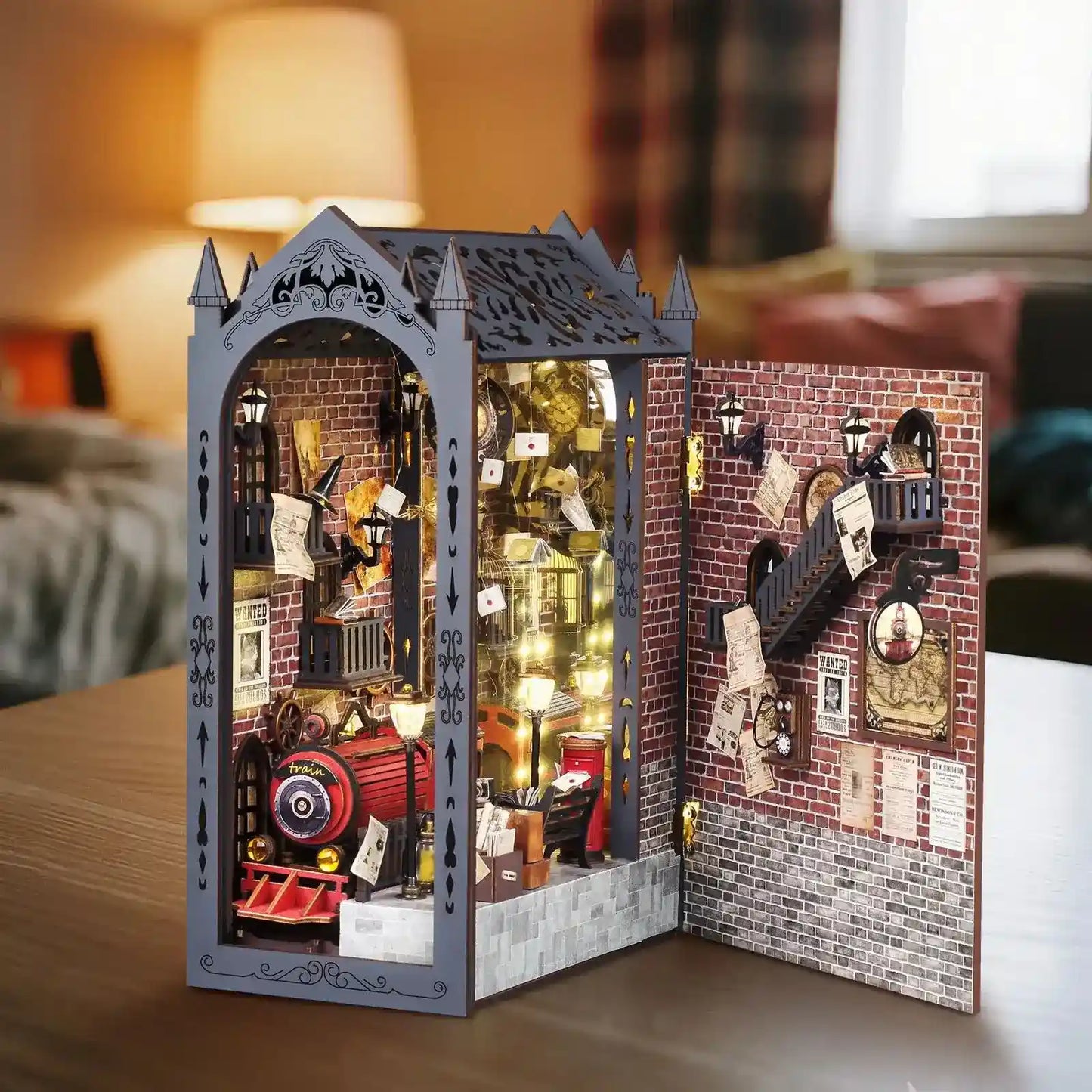 Vintage Railway Station DIY Book Nook Kit
