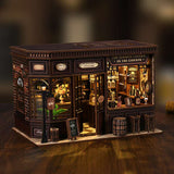 Vintage Tavern Bar completed DIY miniature house with warm LED lighting