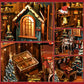 Snowy Christmas Cabin Miniature House Kit