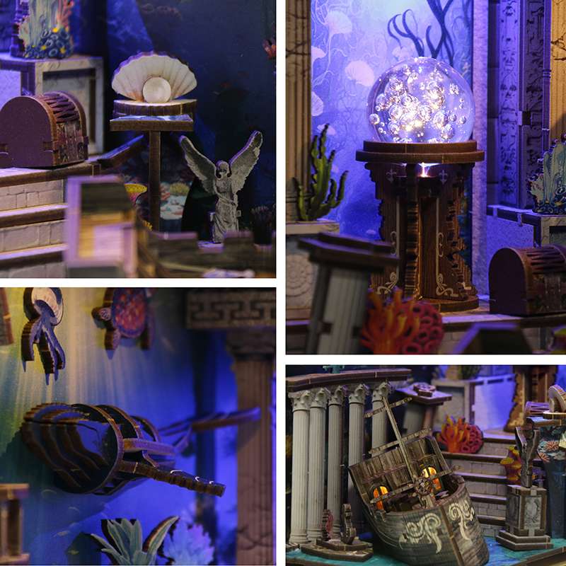 Lost Ocean Ruins DIY Book Nook Kit