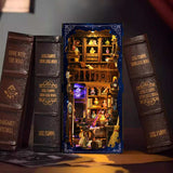 Mystic Potion Shop Fantasy completed DIY book nook with warm LED lighting