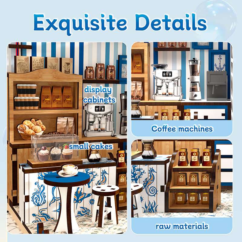 Seaside Coffee House Miniature House Kit