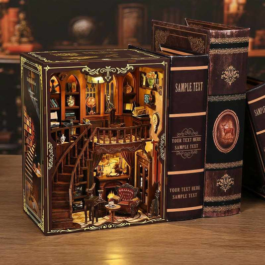 Vintage Library Study DIY Book Nook Kit